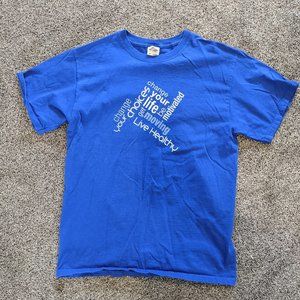 Live Healthy America - Blue - T-Shirt